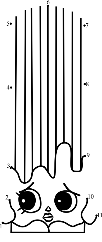 Cheery-Churro-Shopkins-Dot-To-Dot printable dot to dot worksheet