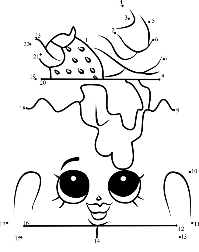 Choco-Lava-Shopkins-Dot-To-Dot printable dot to dot worksheet