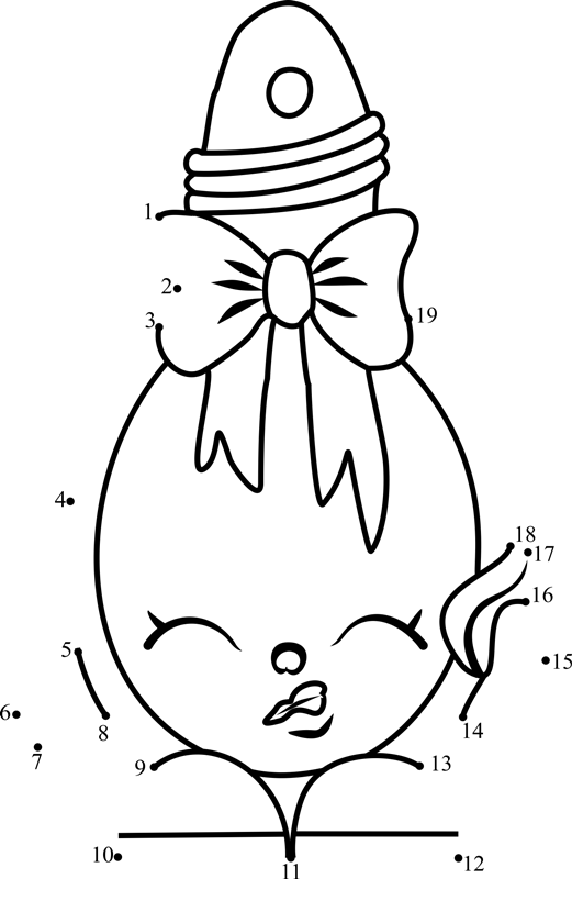 Curly-Shopkins-Dot-To-Dot printable dot to dot worksheet