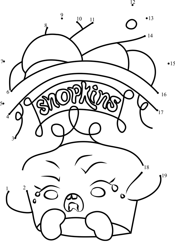 Ice-Cream-Dream-Shopkins-Dot-To-Dot printable dot to dot worksheet