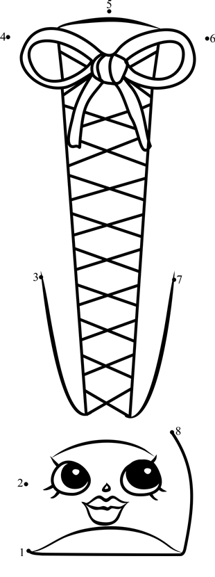 Lizzy-Lace-Up-Shopkins-Dot-To-Dot dot to dot worksheets