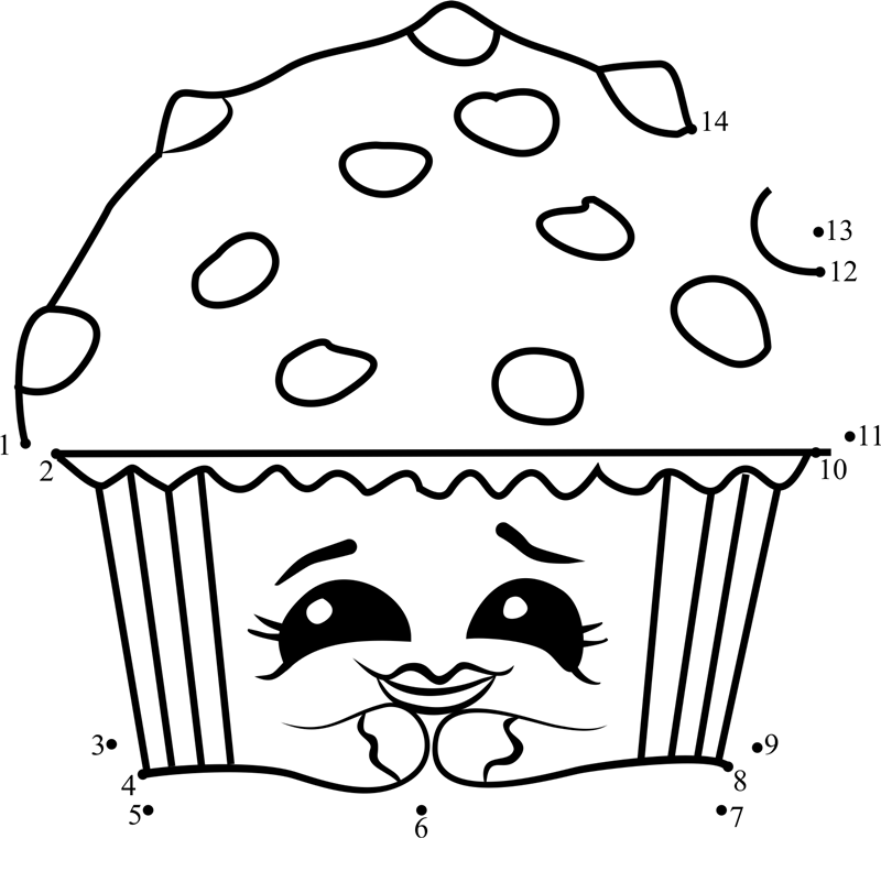 Mary-Muffin-Shopkins-Dot-To-Dot printable dot to dot worksheet