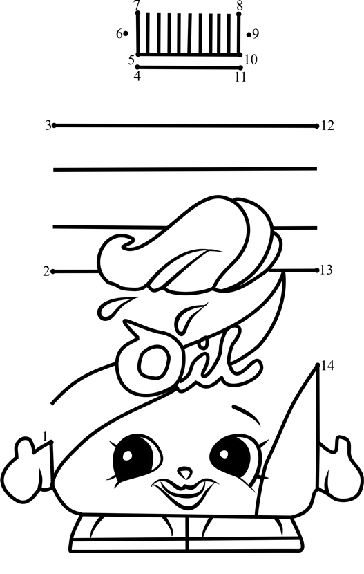 Olivia-Oil-Shopkins-Dot-To-Dot printable dot to dot worksheet