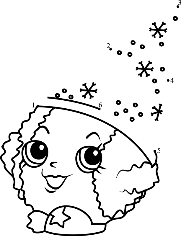 Snow-Crush-Shopkins-Dot-To-Dot printable dot to dot worksheet