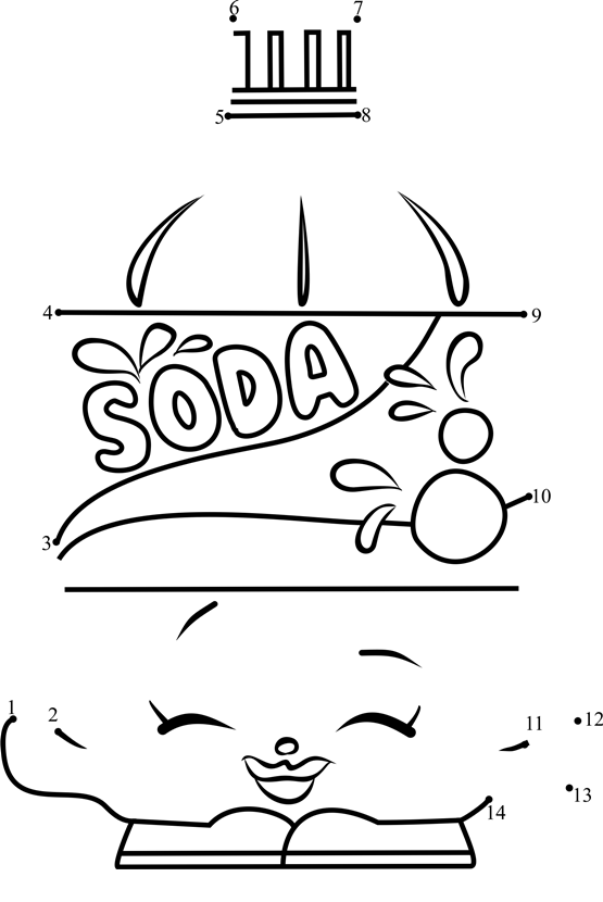 Soda-Shopkins-Dot-To-Dot printable dot to dot worksheet