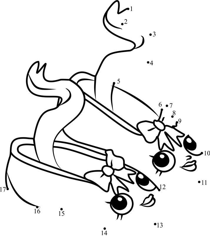 Tiny-Shopkins-Dot-To-Dot printable dot to dot worksheet