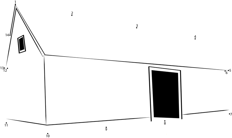 Dimension Barn printable dot to dot worksheet