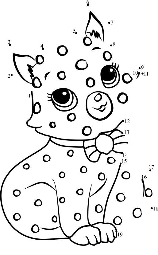 Custard-The-Cat-Dot-To-Dot printable dot to dot worksheet