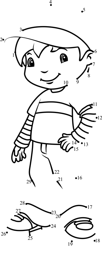 Huckleberry-Pie-Standing-Dot-To-Dot printable dot to dot worksheet