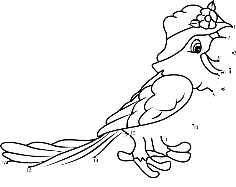 Papaya-Parrot-Dot-To-Dot printable dot to dot worksheet