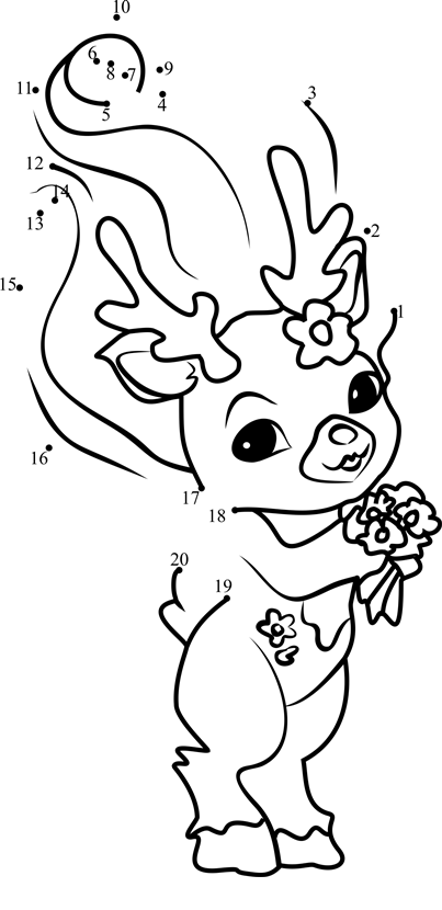 Rein-Doe-From-The-Zelfs-Dot-To-Dot dot to dot worksheets