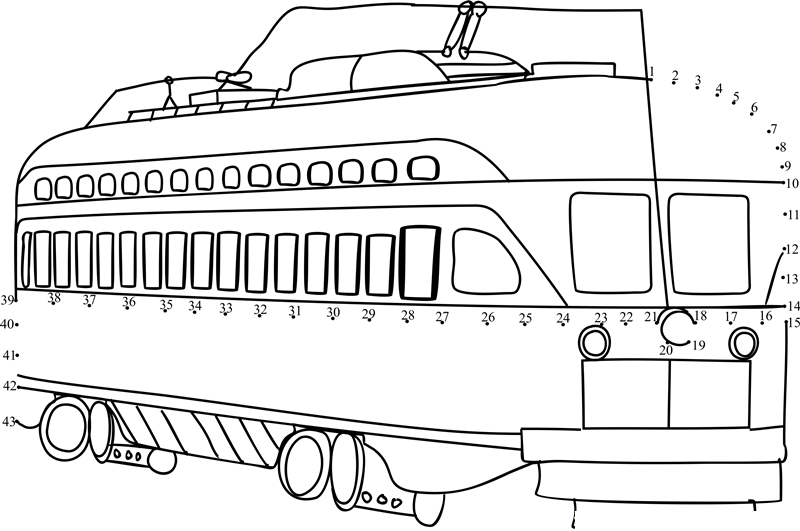 Fleet Street Cable Car dot to dot worksheets