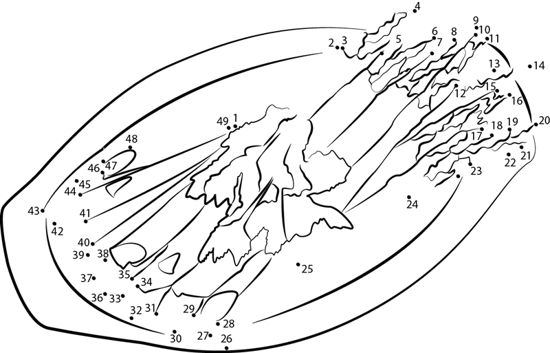 Asparagus On Plate dot to dot worksheet