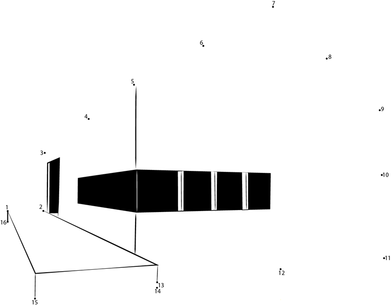 Stealth Barn printable dot to dot worksheet