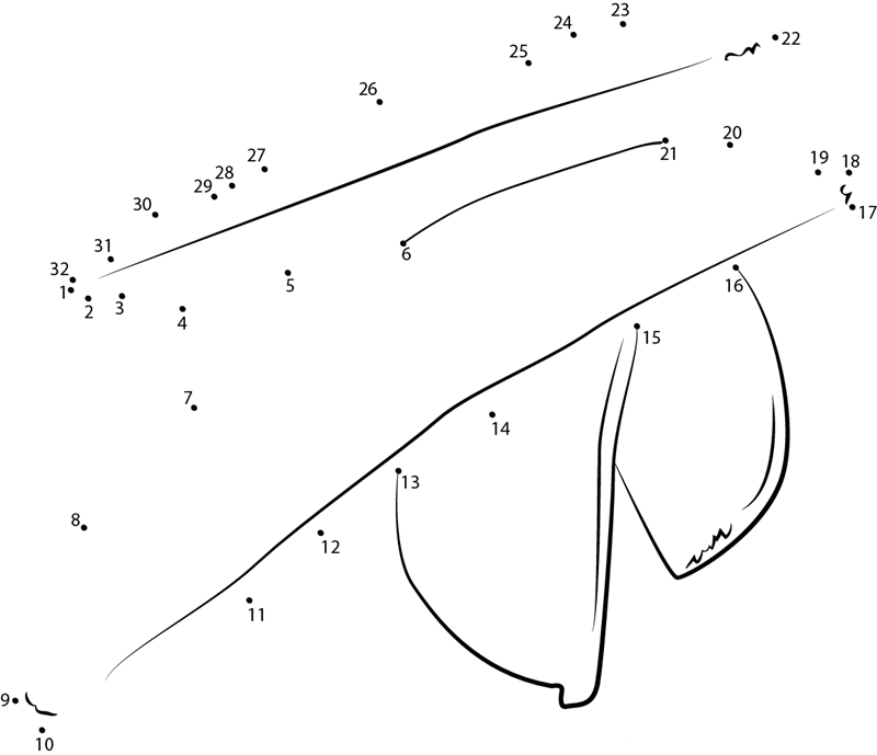 Peas Pod printable dot to dot worksheet