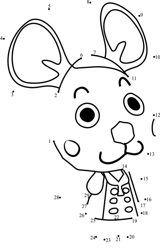 Bettina-Animal-Crossing-Dot-To-Dot dot to dot worksheets