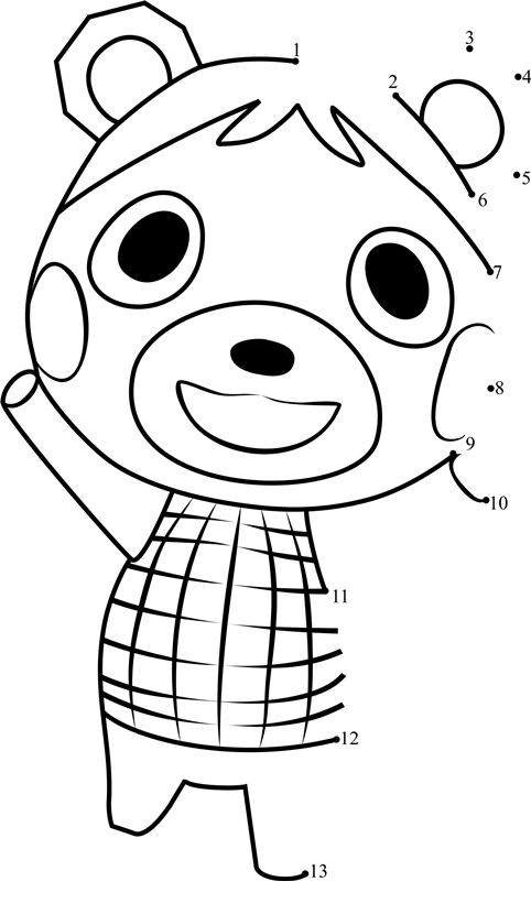 Bluebear-Animal-Crossing-Dot-To-Dot dot to dot worksheets