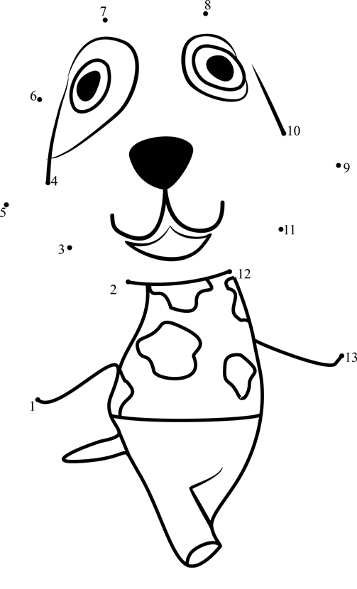 Bones-Animal-Crossing-Dot-To-Dot dot to dot worksheets