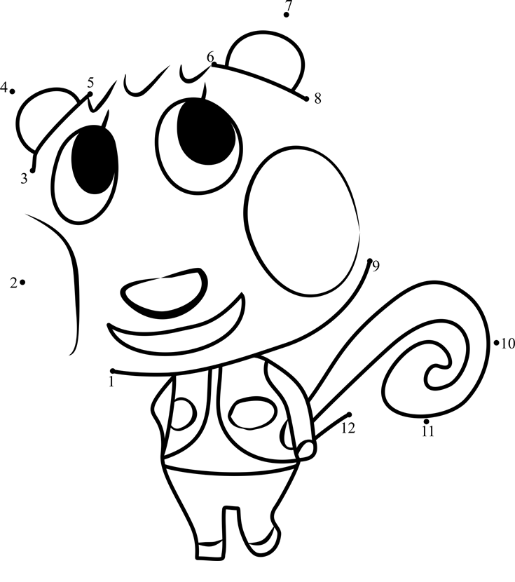 Cally-Animal-Crossing-Dot-To-Dot dot to dot worksheets