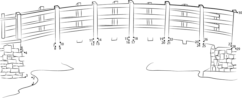 Bridge printable dot to dot worksheet