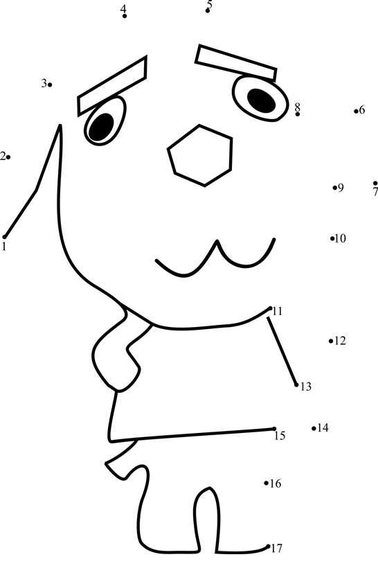 Champagne-Animal-Crossing-Dot-To-Dot dot to dot worksheets