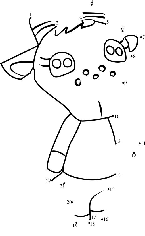 Chevre-Animal-Crossing-Dot-To-Dot dot to dot worksheets