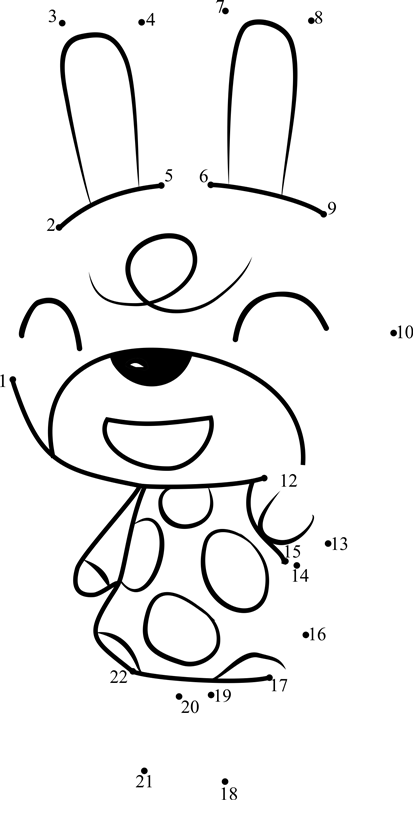 Claude-Animal-Crossing-Dot-To-Dot dot to dot worksheets