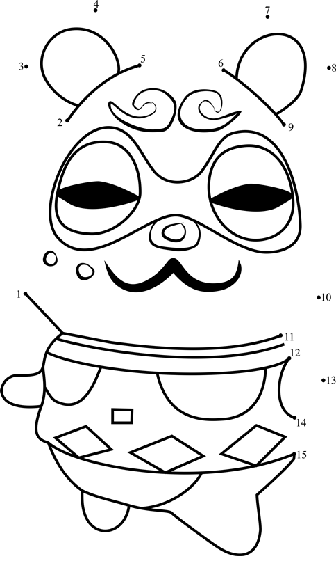 Clay-Animal-Crossing-Dot-To-Dot dot to dot worksheets