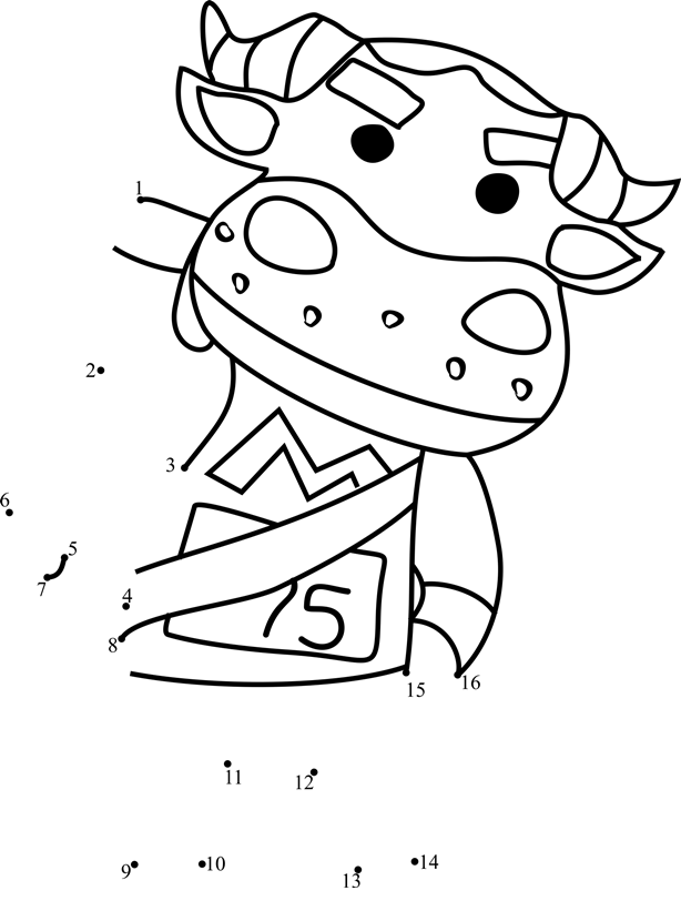 Coach-Animal-Crossing-Dot-To-Dot dot to dot worksheets