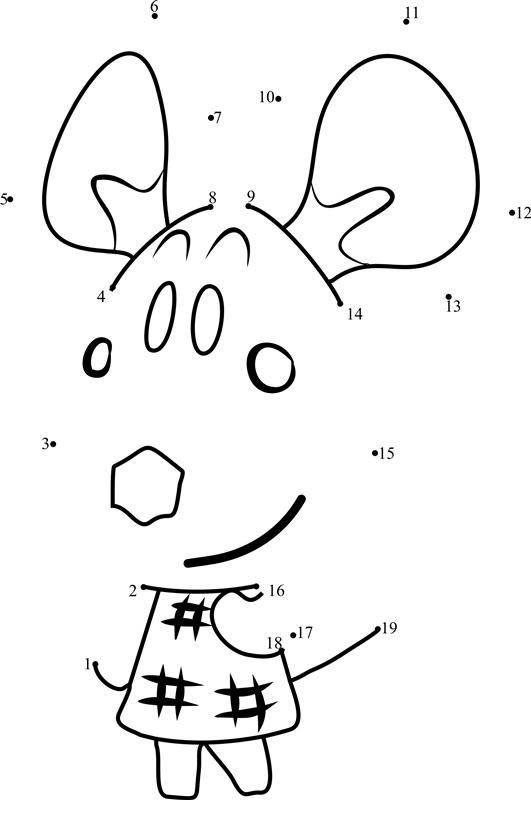 Dora-Animal-Crossing-Dot-To-Dot dot to dot worksheets