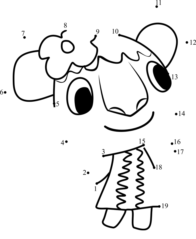 Faith-Animal-Crossing-Dot-To-Dot dot to dot worksheets