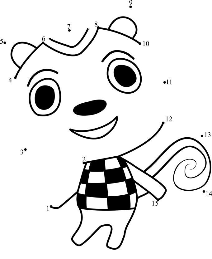 Filbert-Animal-Crossing-Dot-To-Dot dot to dot worksheets