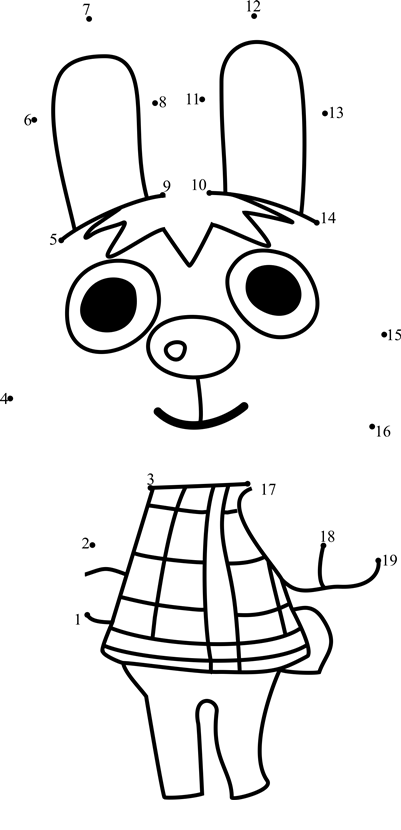 Gabi-Animal-Crossing-Dot-To-Dot dot to dot worksheets