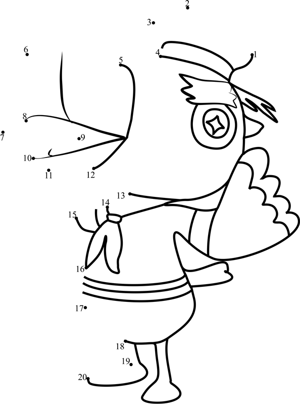 Gulliver-Animal-Crossing-Dot-To-Dot dot to dot worksheets