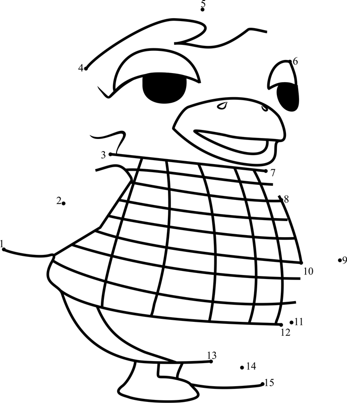 Gwen-Animal-Crossing-Dot-To-Dot dot to dot worksheets