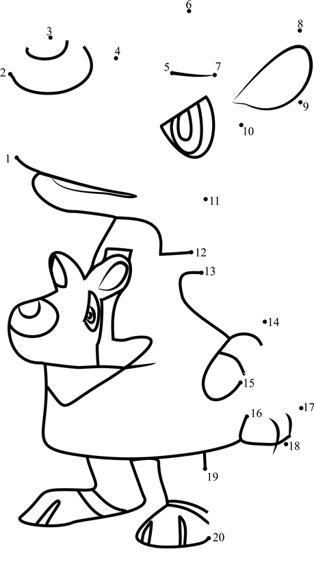 Mathilda-Animal-Crossing-Dot-To-Dot dot to dot worksheets