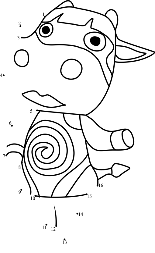 Naomi-Animal-Crossing-Dot-To-Dot printable dot to dot worksheet