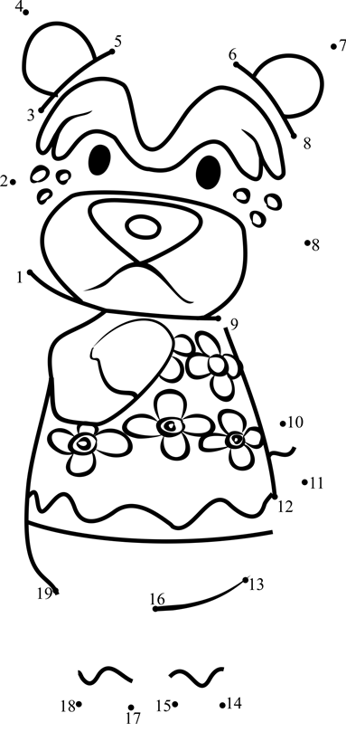 Nate-Animal-Crossing-Dot-To-Dot printable dot to dot worksheet