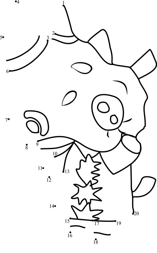 Patricia-Animal-Crossing-Dot-To-Dot printable dot to dot worksheet