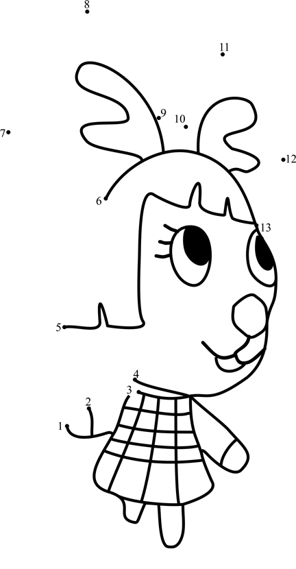 Penelope-Animal-Crossing-Dot-To-Dot dot to dot worksheets