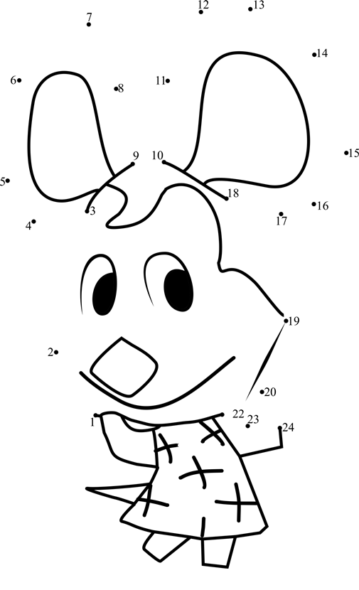 Penny-Animal-Crossing-Dot-To-Dot dot to dot worksheets