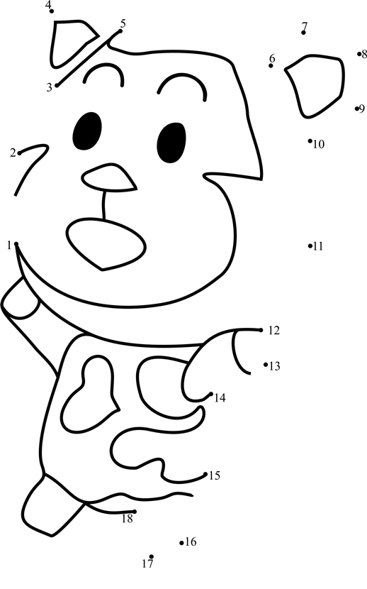 Poko-Animal-Crossing-Dot-To-Dot printable dot to dot worksheet