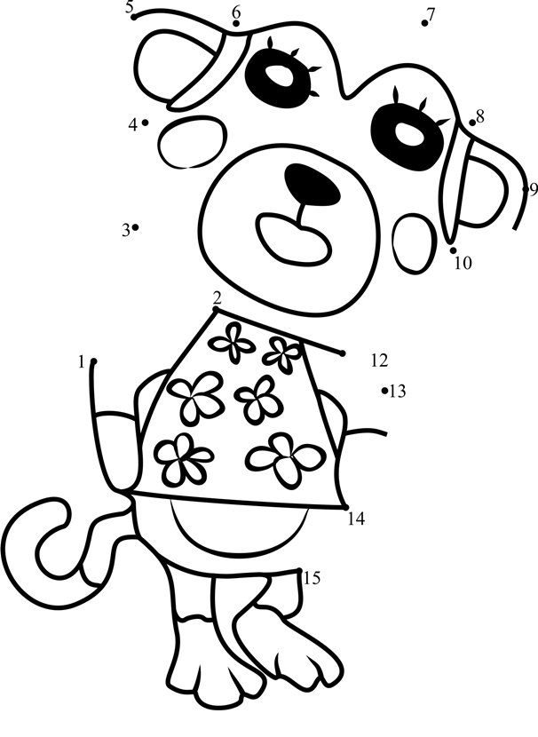 Shari-Animal-Crossing-Dot-To-Dot printable dot to dot worksheet