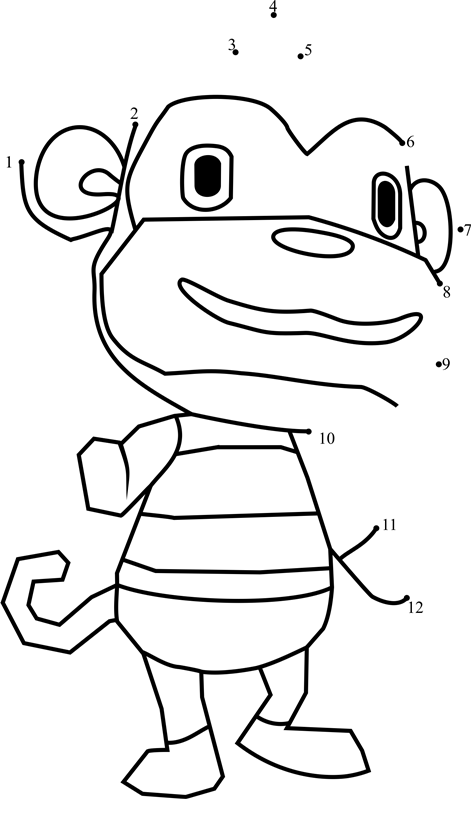 Simon-Animal-Crossing-Dot-To-Dot printable dot to dot worksheet