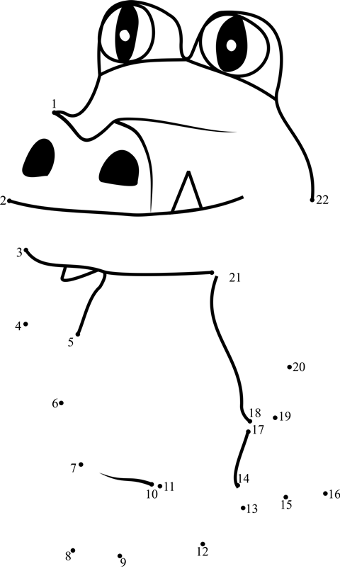 Sly-Animal-Crossing-Dot-To-Dot printable dot to dot worksheet