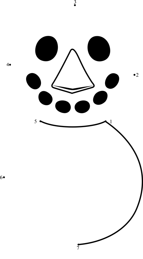 Snowman-Animal-Crossing-Dot-To-Dot printable dot to dot worksheet