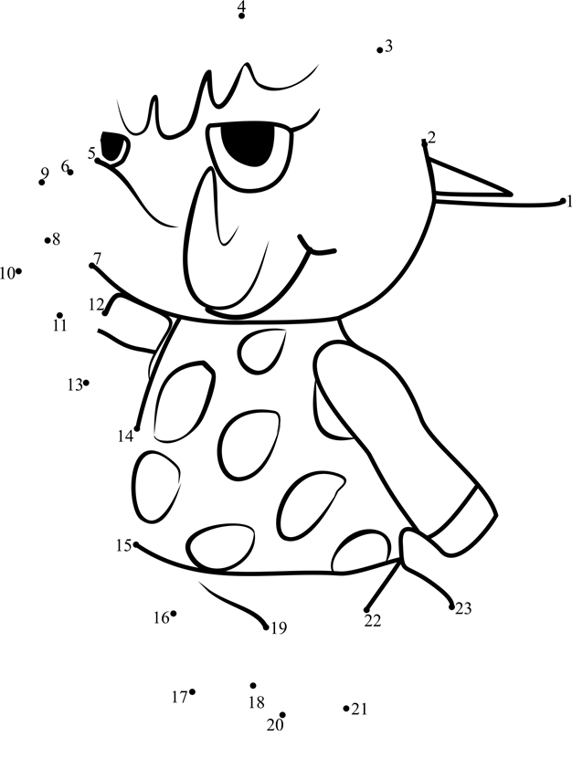 Tucker-Animal-Crossing-Dot-To-Dot printable dot to dot worksheet