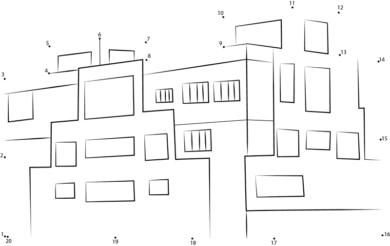 Building printable dot to dot worksheet