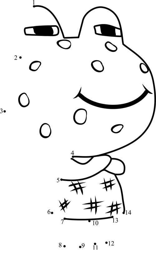 Wart-Jr-Animal-Crossing-Dot-To-Dot printable dot to dot worksheet