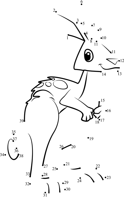 Kangaroo-Animal-Jam-Dot-To-Dot dot to dot worksheets